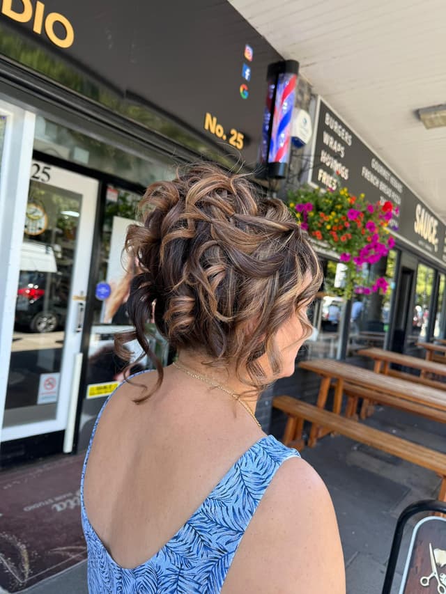 Hair colour and styling result at Bita Hair Studio