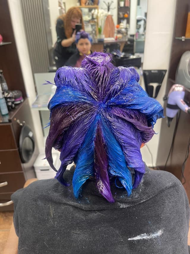 Hair colour and styling result at Bita Hair Studio