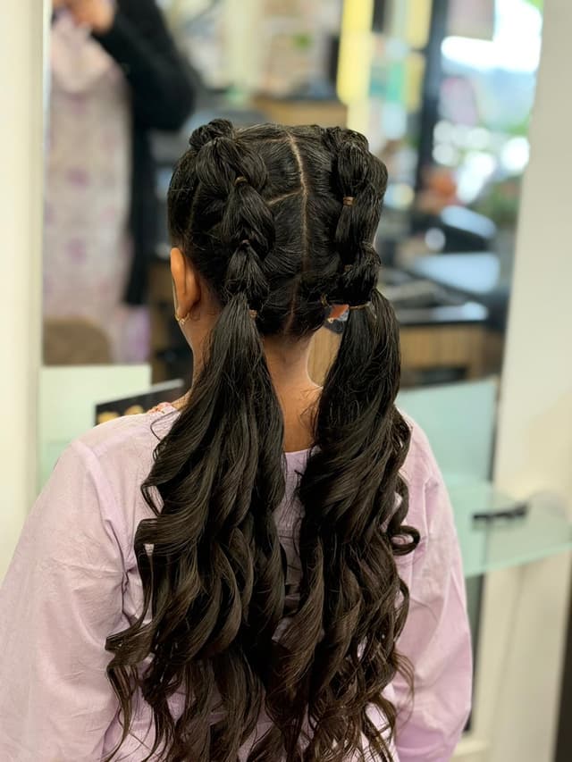 Hair colour and styling result at Bita Hair Studio