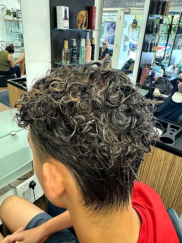 Hair colour and styling result at Bita Hair Studio