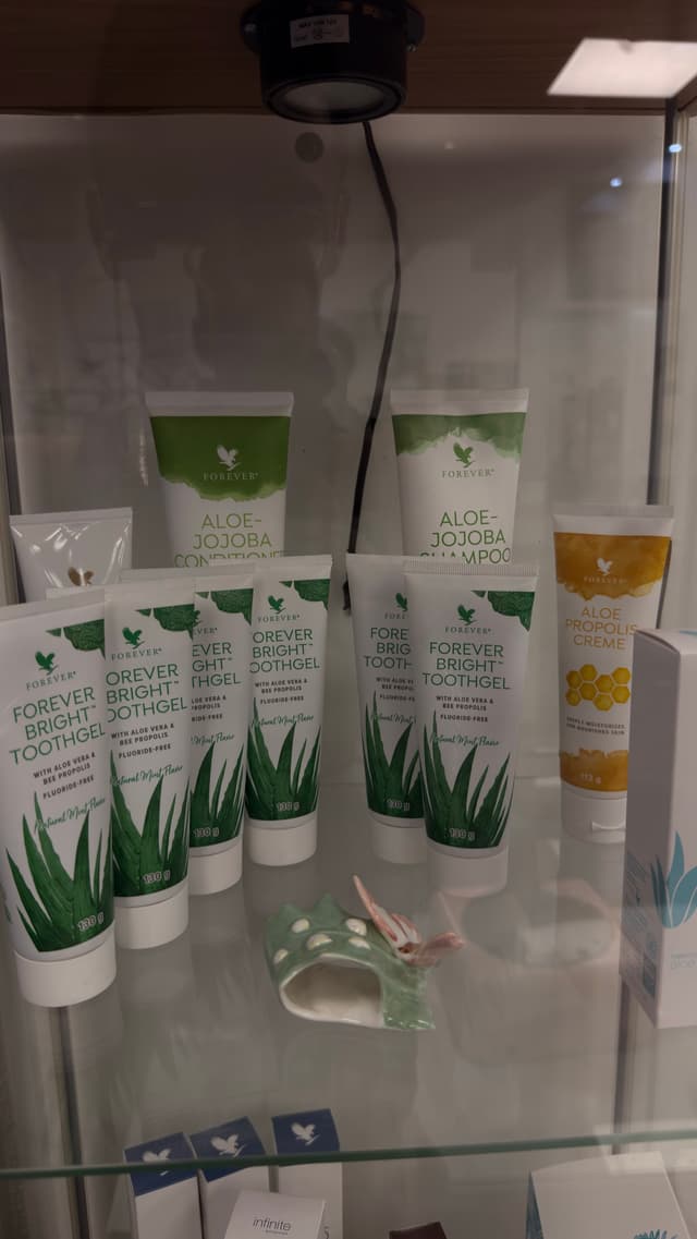 Forever Living aloe vera skincare and wellness products at Bita Hair Studio